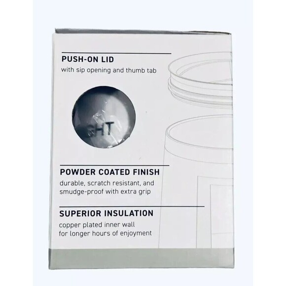 CECE Stainless Steel Tumbler Mug 12oz Hot Cold Beverage Travel Cup Leak Proof - Picture 10 of 11